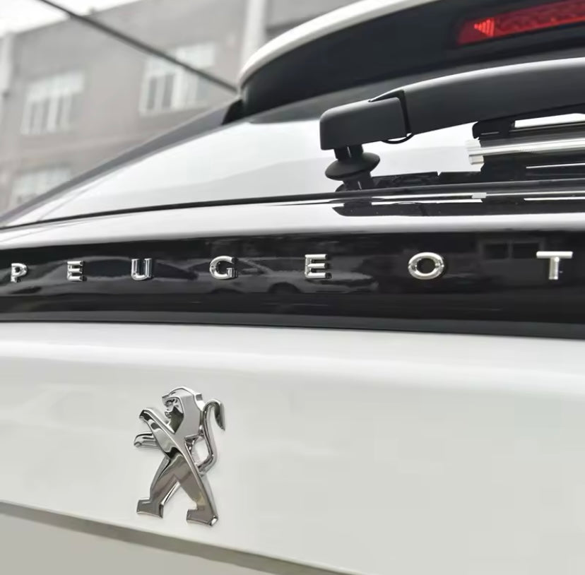 Logo Peugeot Noir/Argent