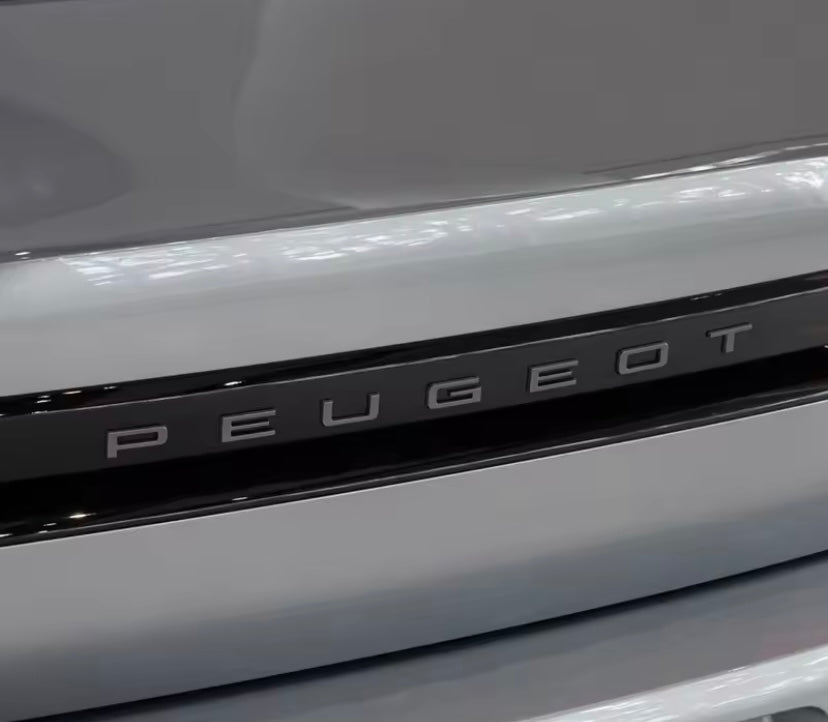 Logo Peugeot Noir/Argent