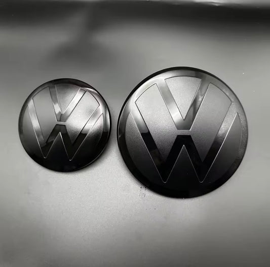 Logo Calandre & Coffre Volkswagen Noir