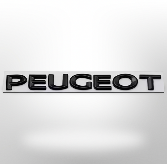 Logo Peugeot Noir/Argent